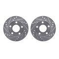 Dynamic Friction Co Rotors-Drilled and Slotted-SilverZinc Coated, 7002-73041 7002-73041